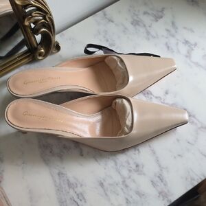 Gianvito Rossi Lindsay 55mm Nude Pointed-Toe Mules